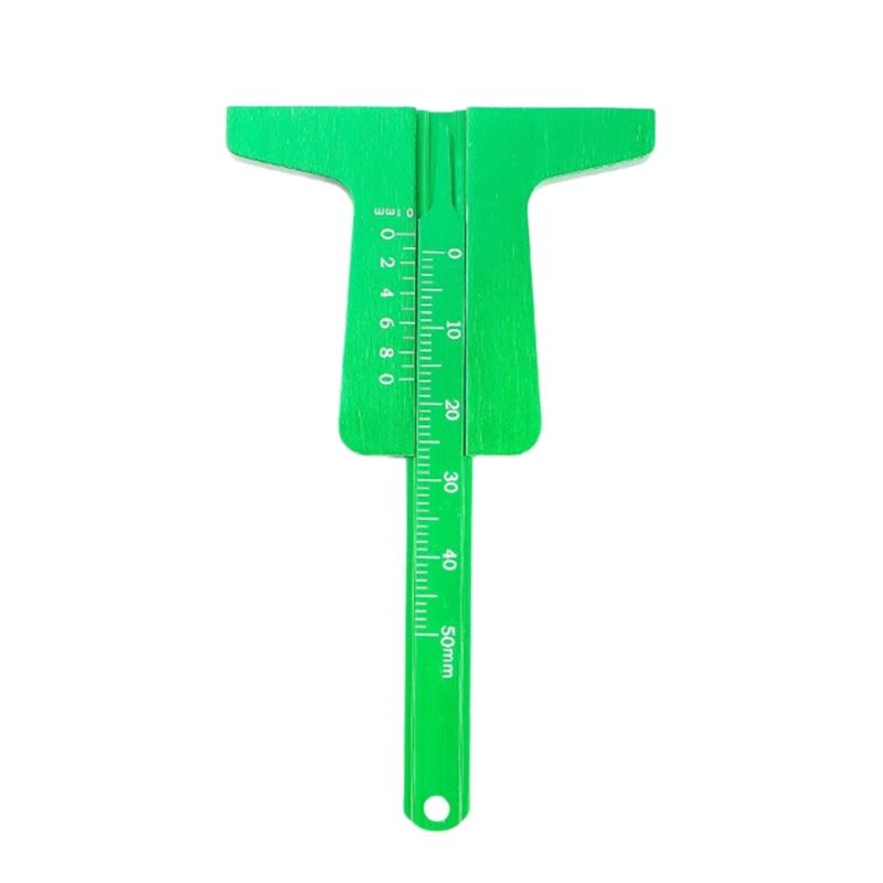 Rustproof Stainless Steel Tire Depth Gauge Measuring Tool Featuring Easy to Read Marking Ideal for Car and Bike Tires