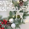 Christmas Wreath 35/40cm Pre-made Door Hanger, Festive Holiday Decoration for Home Entrance Xmas Decor