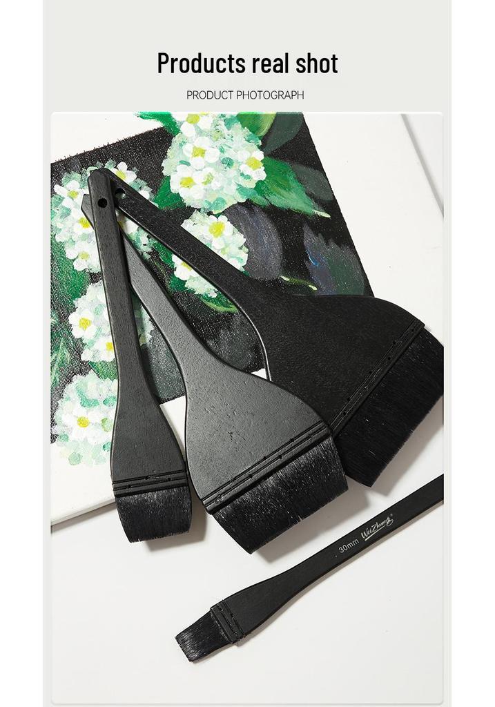 Squirrel Hair Fan & Rake Watercolor Brush for Textured Painting