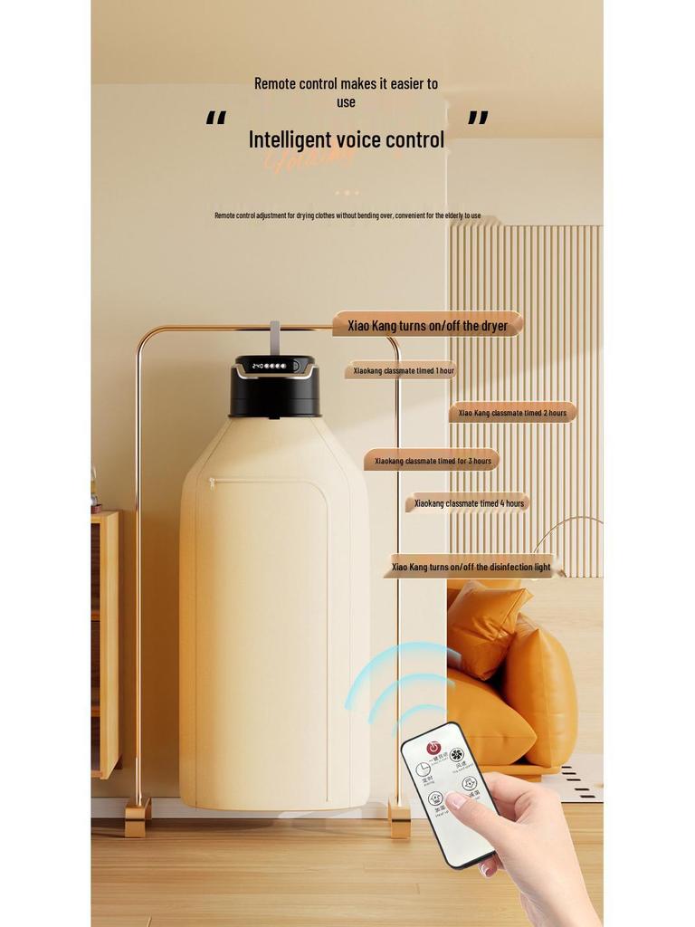 Smart Portable Folding Clothes Dryer for Dorms and Households