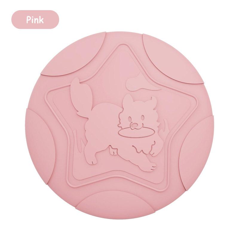 Bite-resistant Silicone Dog Flying Disk Toy Multifunctional Colorful Floating Outdoor Training Interactive Dog Toy Pelota Perro