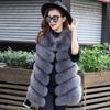 New imitation fur vest women's medium and long fox fur vest jacket women's winter fur vest