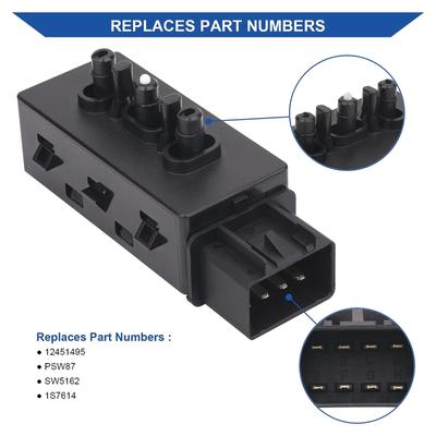 Power Seat Switch Left 6 Way Control Switch Replacements for Chevrolet GMC Cadillac Buick & More Replace 12451495