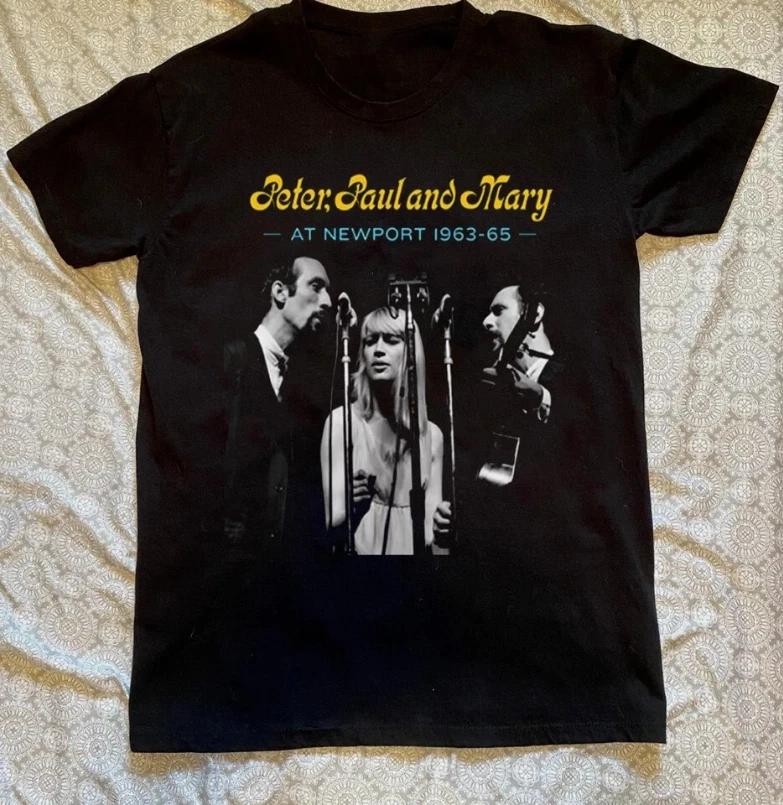 

Peter Paul And Mary T-Shirt Short Sleeve Black Size S To 5XL L