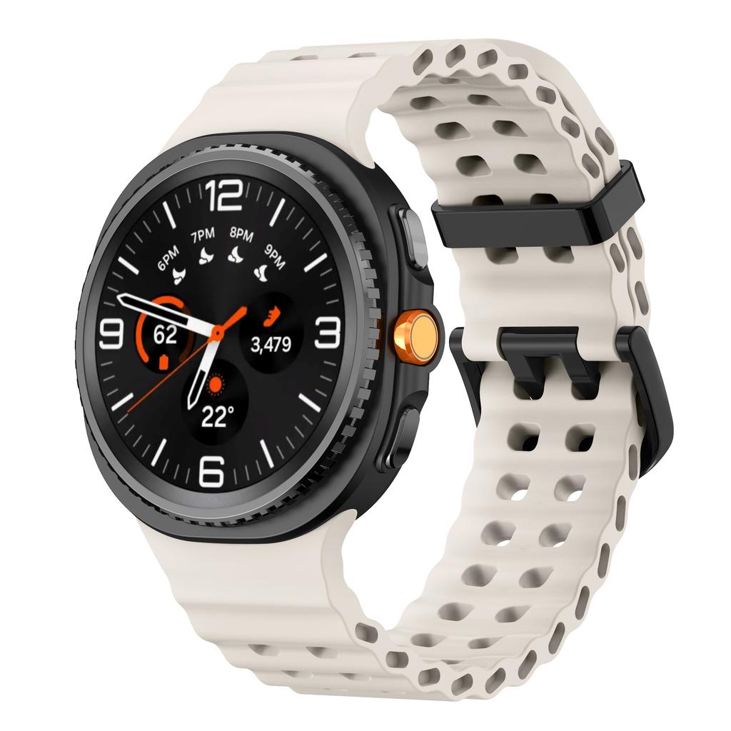 Ocean Band For Samsung Galaxy Watch Ultra Strap 47mm Accessories Sport Silicone Bracelet Correa Galaxy Watch 8/8 Classic Strap