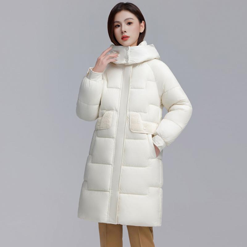 Cotton women's mid-length model 2025 winter new Korean version loose plus size thickened warm bread jacket cotton jacket