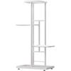 4/5/6 Tier Iron Metal Plant Stand Flower Pot Rack Outdoor Indoor Display Shelf Holder Home Decor Balcony Flower Pot Storage Rack