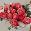 Simulation 3-branch Bundle Peony 9-head Dew Lotus Fake Flower Home Decoration Ornament
