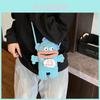 Hangyodon Knitted Fabric Crossbody Small Square Bag For Casual Daily Outfits