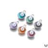 12x15cm Pearl Small Pendant Ocean Shell Charms Set of 10pcs Natural Shell Beach Theme Jewelry Craft Supplies for DIY Accessories Making