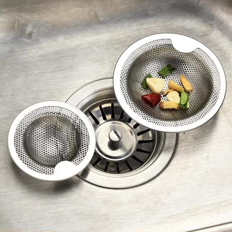 Stainless Steel Sink Drain Strainers With Durable Fine Mesh Perfect For Catching Food Scraps Preventing Clogging
