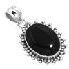 925 Sterling Silver Pendant Women Gemstone Handmade Jewelry Easter Gift Amber Amethyst Black Onyx Carnelian Garnet Quartz Green Onyx Gold Stone