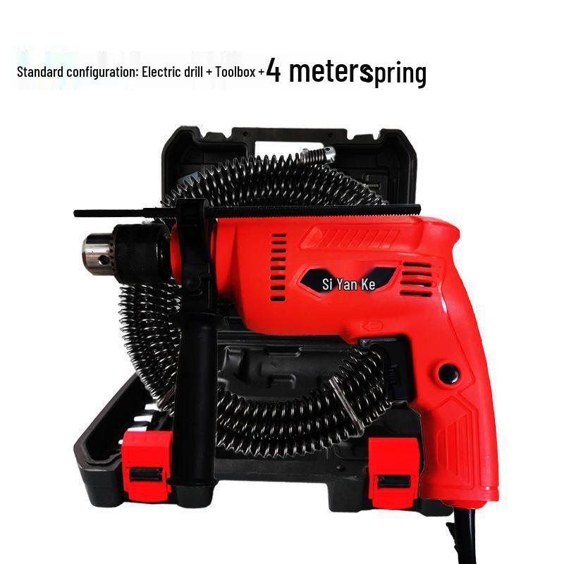 Dragamine Elettrico per Tubi, Strumento per la Pulizia delle Fogne e Sbloccante per WC - Sbloccato o Rimborso.