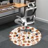 1pc Gingerbread Cookies Christmas Carpet for Office Non-Slip, Round Carpet, Soft & Comfortable, Carpet for Office, Lightweight Round Floor Mat