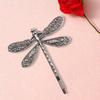 Elegant Vintage Dragonfly Hairpins Bridal Headdress Wedding Hair Accessories Transparent Dragonfly Hair Clip 1pcs