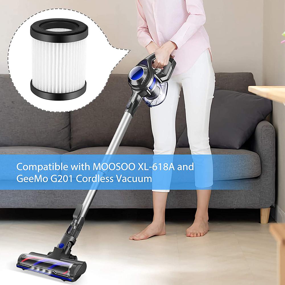 

Vacuum Cleaner Cartridges Advanced 2pcs Filters for MOOSOO XL 618A Cordless Vacuum Cleaner Enhanced Dust Removal China Mainland