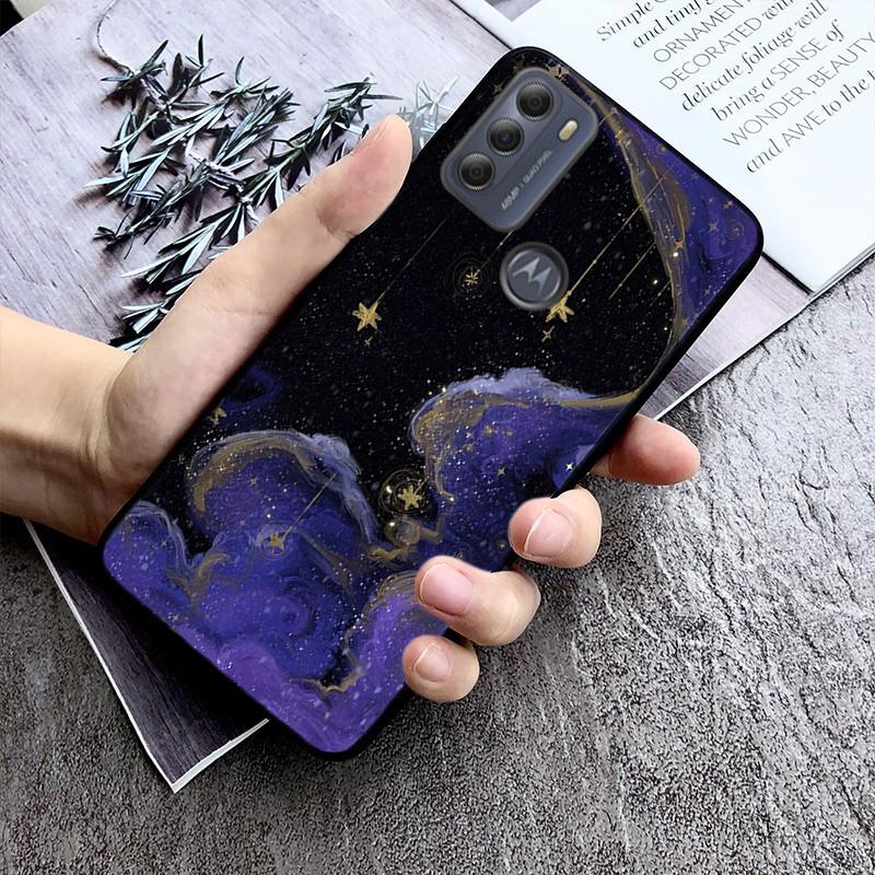 Clound Moon Star Night PhoneCase For Motorola Moto G85 G55 G05 G14 G75 G31 G50 G10 G20 G30 G60 G13 G32 G84 G54 G53 G72 G24 Power