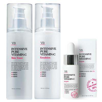 Vivas Intensive Pure Vitamin C Basic Cosmetics 3-piece Set, 1 Set