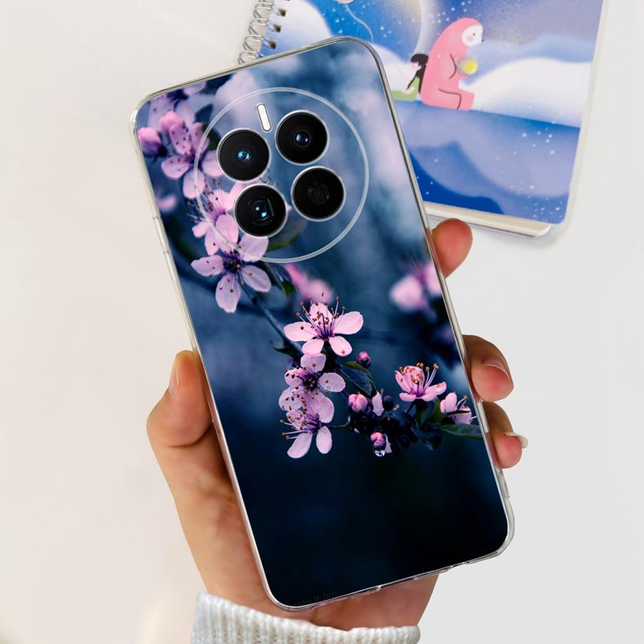 For Huawei Mate 50 Pro Case Stylish Butterfly Flowers Soft Slim Fundas Phone Case For Huawei Mate 50 Mate50 Pro Back Cover Coque
