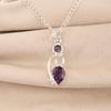 African Amethyst Gemstone 925 Sterling Silver Handmade Designer Pendent 1.47" For Women PP-31-2