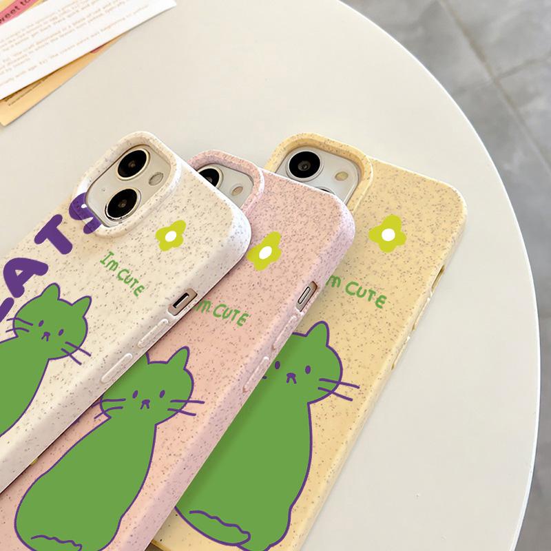 Mobile Phone Cases for iPhone 11 13 XR 15 Pro Max 12 14 Pro Max Case iPhone 16 7 Plus 8 Plus XS Max Degradable and Environmentally Friendly Anti-fall