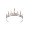 Korean Style Rhinestone Bridal Crown Headband for Weddings & Birthdays