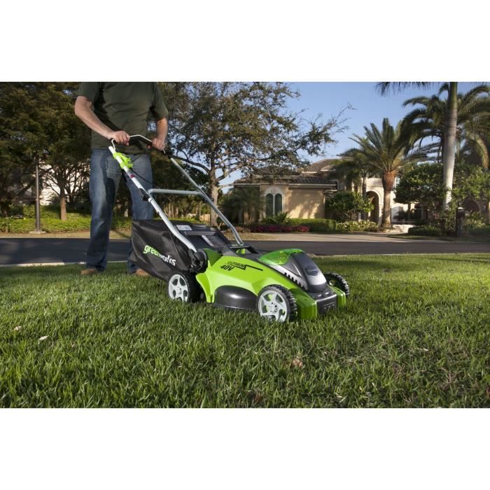 GREENWORKS Tondeuse Sans Fil 40V 41 Cm - Livré Sans Batterie Ni Chargeur