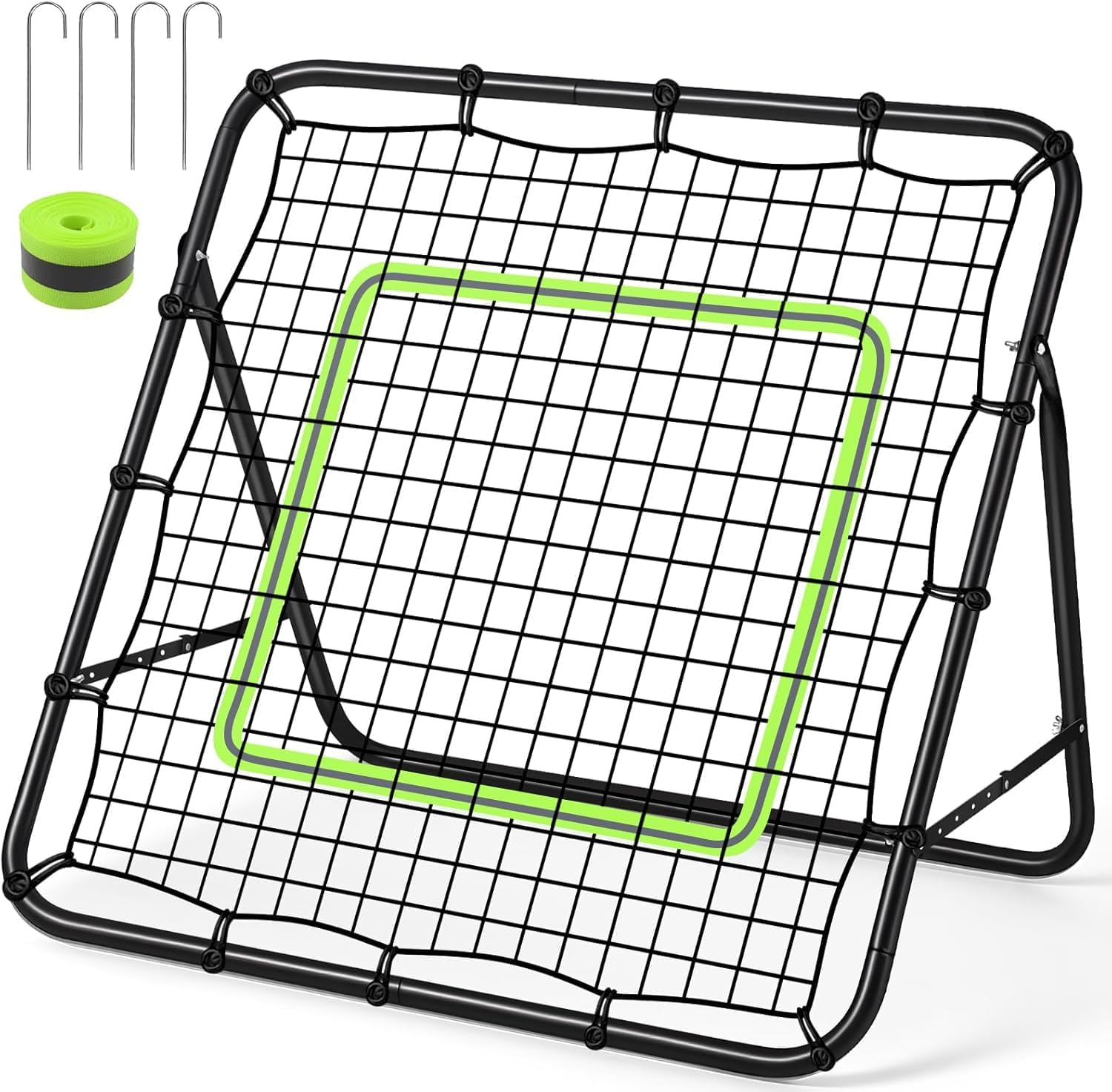 

UYTON Rebound Net, Black, Indoor/Outdoor Use, Wall Practice Net, Return Net, Cage, Fielding Trainer, Soccer Goal, Softball, Lacrosse, Badminton, Handb