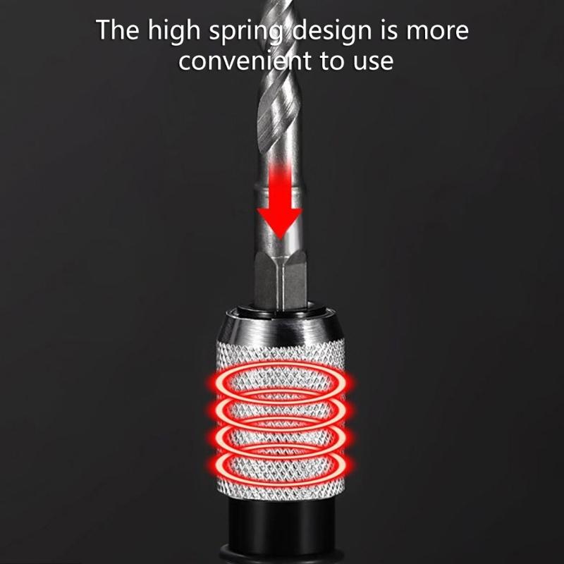 Quick To Change Impact Wrench Adapter Set Including Square Shank Drill Bit and Buffer Function for Smooth Operation