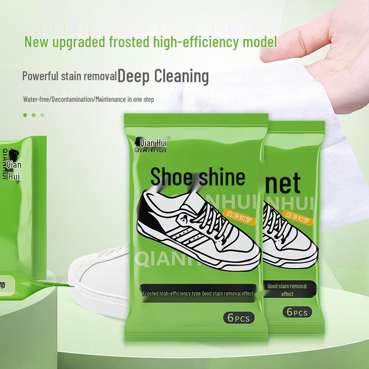 Shoe Cleaning & Polishing Wipes for Stain & Yellowing Removal - Travel-Friendly & Disposable for White Shoes