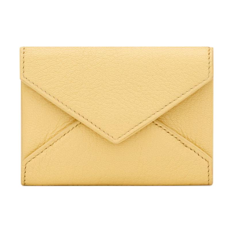 

Saint Laurent Paris Letter-Shaped Goat Leather Card Holder Women Accessories Lemon-Yellow 821834-AAGDE-7555 Box(Basic Set+Box)