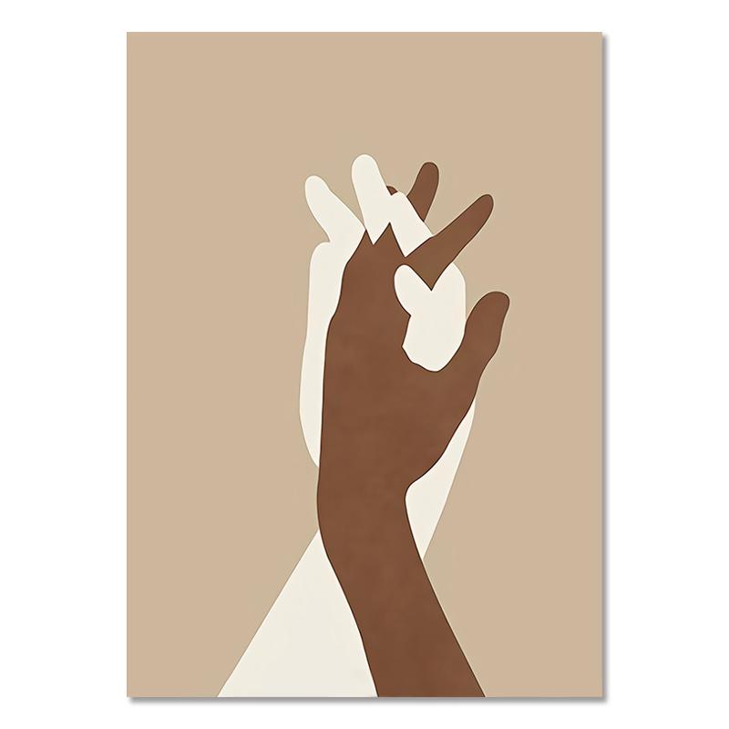 Poster de modă African Black Woman Abstract Canvas Painting Boemia Art Print Boho Style Wall Picture Home Girl Room Decoration