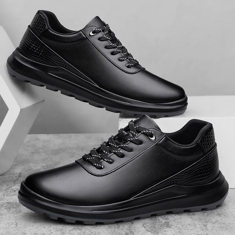 Outdoor Men's Casual Shoes Genuine Leather Sneakers Fashion Male Treking Footwear Anti-slip Walking Shoes Sports Shoes Trainers