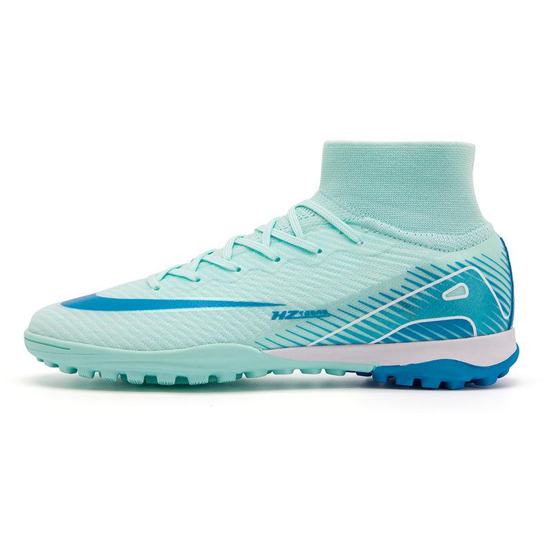 World Cup High-top Football Shoes Tf Broken Nails Seamless Fly-woven Socks Shoes Men's and Women's AG Nails Training Shoes
