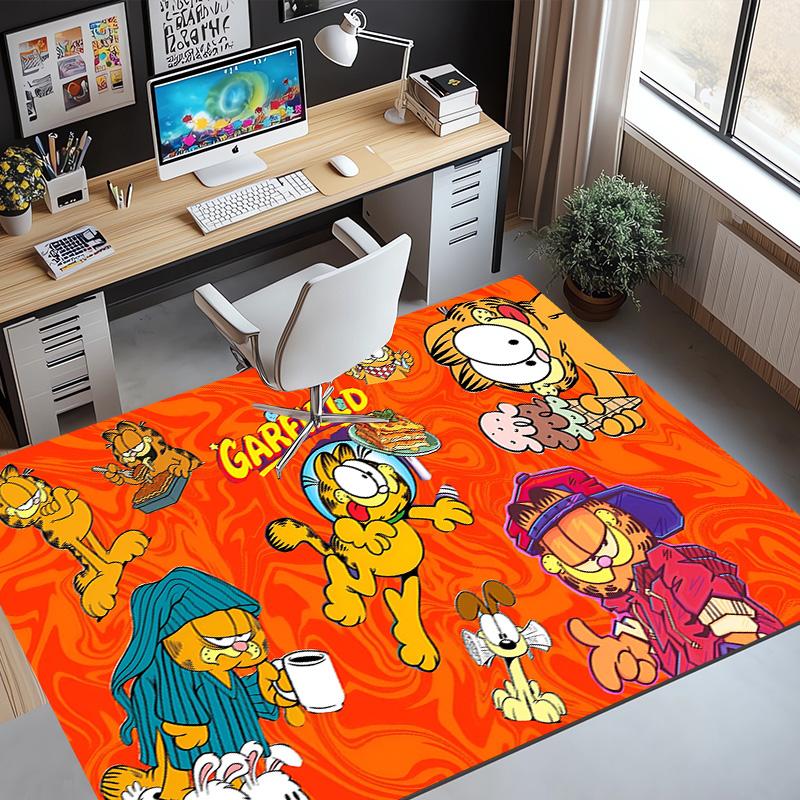 Garfield Pattern Rug, Indoor/Outdoor Mat, for Picnic, Gameroom, Bedroom, Office, Living Room, Home Decor Carpet, Birthday Gift
