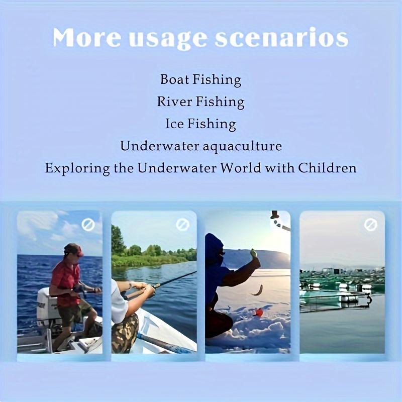 Ultra-clear 1080P HD Fishing Camera with 4.3-inch Screen, USB Rechargeable, Durable ABS Material, Suitable for Anglers, Black, Rechargeable Lithium