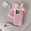 Autumn and Winter Plush for Apple 17 Mobile Phone Case iPhone16promax Rabbit 15 Cute 14 Lanyard Protective Case