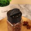 1PC Transparent Seasoning Bottle Salt And Pepper Bottle Black Lid Seasoning Bottle Kitchen Supplies Glass Seasoning Bottles