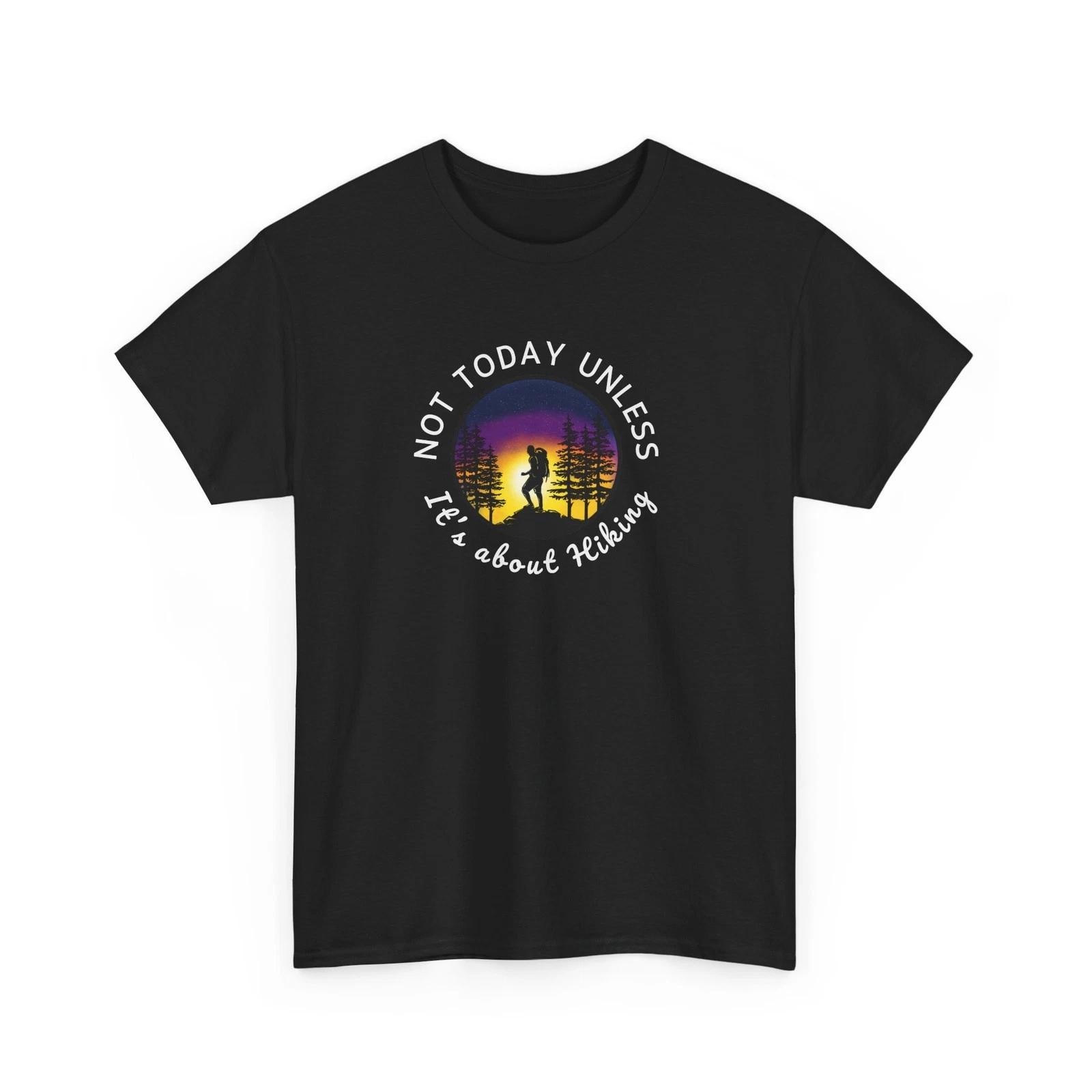 Funny Outdoor Hiking Tee|Nature Lover Graphic Shirt for Hikers & Adventurers L