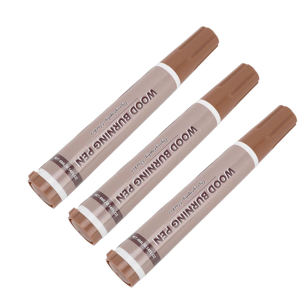 3PCS Wood Burning Pen Thermal Sensitive Dye Woodcraft Burn Marking Tool for Handicraft Making and Pa