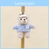 Plush Bear Keychain With Short Plush Material For Kids And Collectors