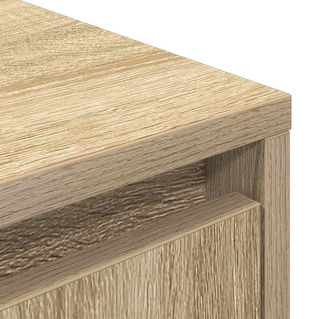 TV Stand with LED Lights Sonoma Oak 100 x 41 x 50 cm