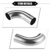 2 Pcs Bend Elbow Pipe Tube, 1.5" OD 4.72" 2.95" Leg 90 Degree DIY Exhaust Pipe Intercooler Air Intake Tube Universal For Car Truck Durable 304