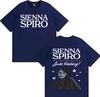 Singer SIENNA SPIROS High Quality Fashion Printing Short Sleeve Clothing Unisexs Womens Hip Hop Casual Tshrits Pop Music Streetwear