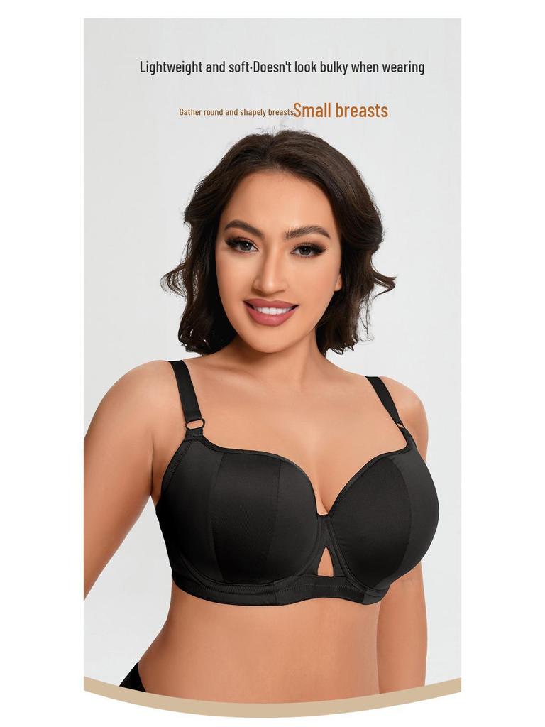 Europejski i Amerykański Biustonosz Minimalizujący i Zapobiegający Opadaniu dla Dużych Rozmiarów - Oddychający, Duży Koszyk