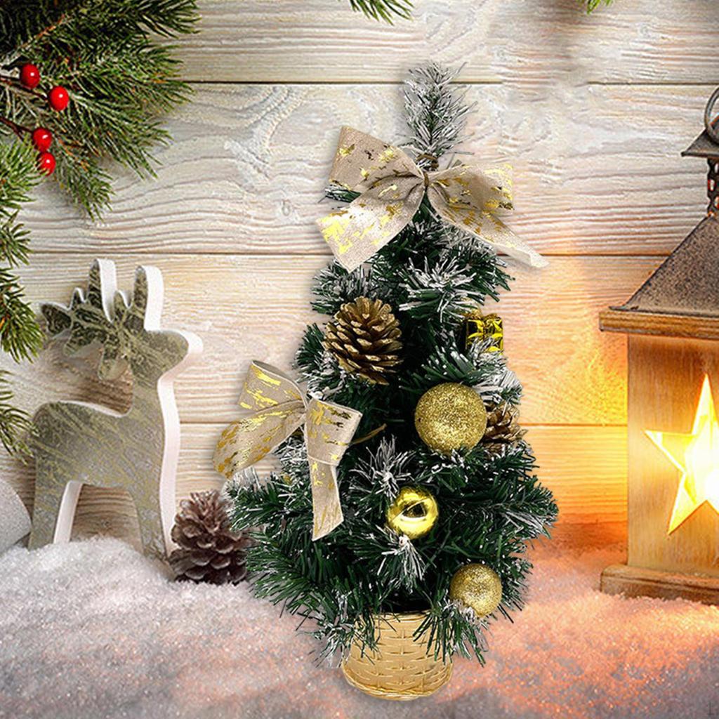 Artificial Xmas Tree for Tabletop Fireplace Kitchen Room Window