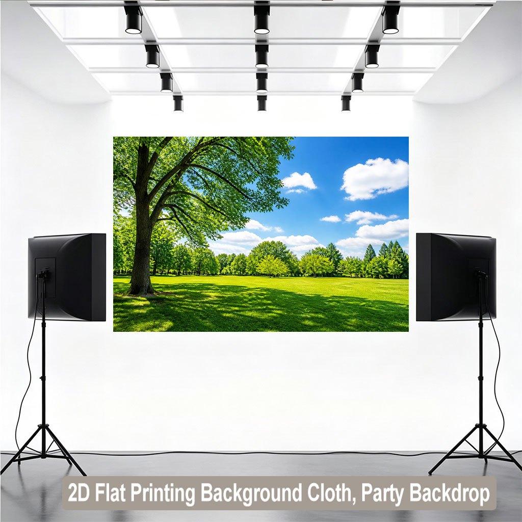Realistic Nature Forest Garden Landscape Tapestry Backdrop Wall Hanging for Home Decor Party Photo Studio Scenic Polyester Print