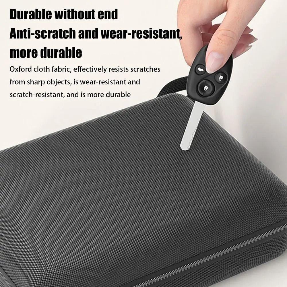 Zipper Closure Car Vacuum Cleaner Storage Bag with Handle Mini Hair Vacuum Organizer  Tool Storage