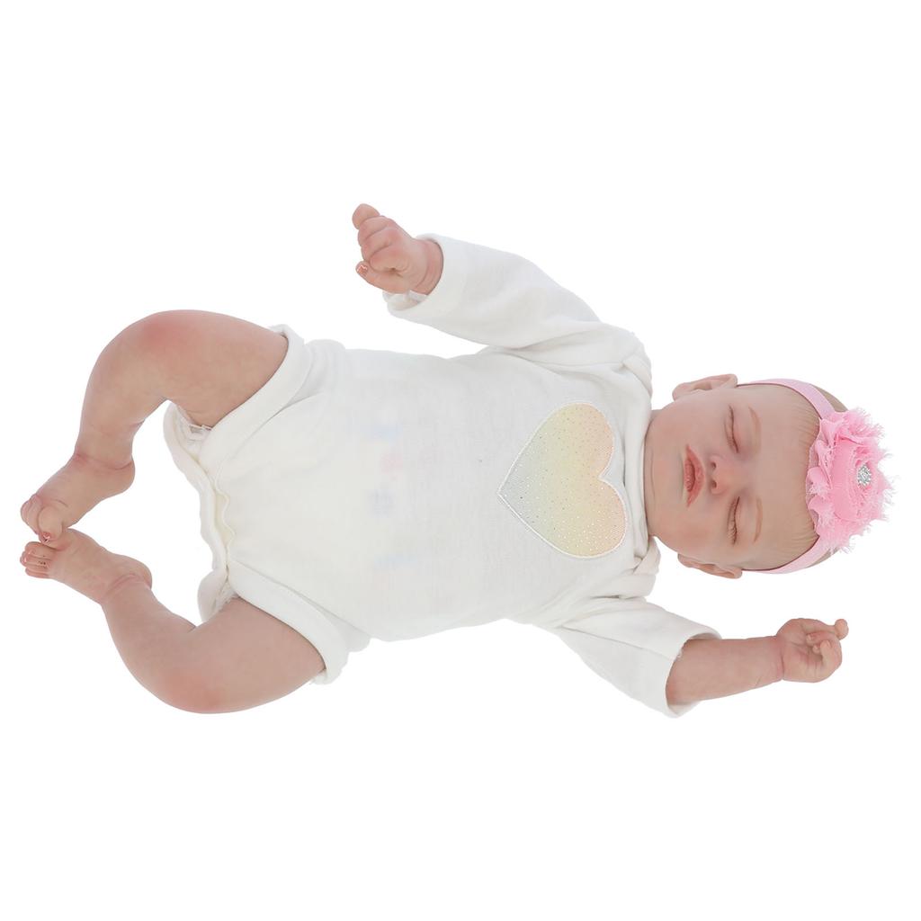 40cm / 15.7in Muñeca Bebé Dormilona Simulación Realista Muñeca Bebé Biberón Chupete Set