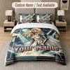 Lady Gaga 3Pcs Bedding Set, Personalized Custom Name Text, 1 Duvet Cover & 2 Pillowcases For Bedroom